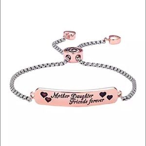 NWT Mother Daughter Bracelet in Silver & Rose Gold